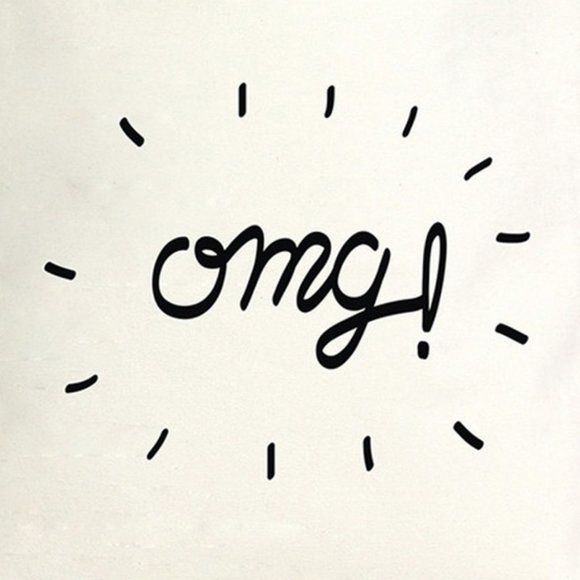 NEW OMG Graphic 100% Cotton Canvas Book Grocery Reusable Shopping Eco Tote Bag - Picture 6 of 10